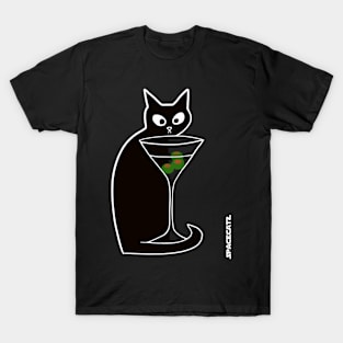 Martini Cat T-Shirt